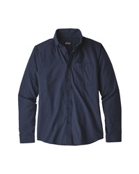 Patagonia Vjosa River Pima Cotton Shirt In Classic Navy At Nordstrom