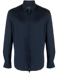 Giorgio Armani Zipped Cotton Shirt