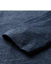 Oliver Spencer Button Detailed Mlange Cotton T Shirt