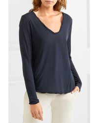 James Perse Heather Cotton Jersey Top