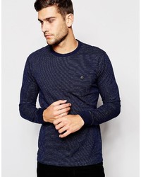 Selected Homme Pin Dot Long Sleeve Top With Pocket