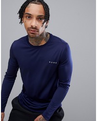 ASOS 4505 Long Sleeve T Shirt With Quick Dry In Navy