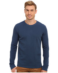 Calvin Klein Jeans Ls Mixed Media Waffle Pullover