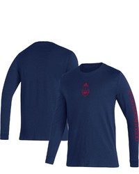 adidas Navy Arsenal Crest Long Sleeve T Shirt At Nordstrom