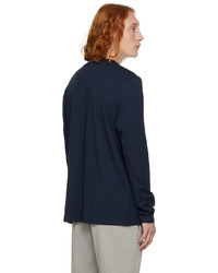 Hugo Navy Derol222 Long Sleeve T Shirt