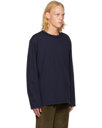 Camiel Fortgens Navy Oversized Long Sleeve T Shirt