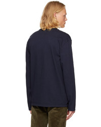 Camiel Fortgens Navy Oversized Long Sleeve T Shirt
