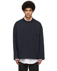 Wooyoungmi Navy Polyester Long Sleeve T Shirt