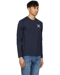 Kenzo Navy Slim Fit Sport Long Sleeve T Shirt