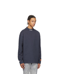 Heron Preston Navy Style Long Sleeve T Shirt