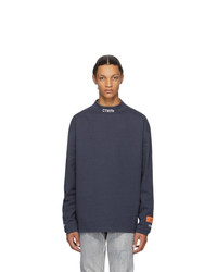 Heron Preston Navy Style Long Sleeve T Shirt