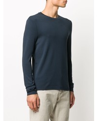 Zanone Round Neck Long Sleeved T Shirt