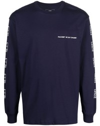 PACCBET Small Logo Print Long Sleeve T Shirt