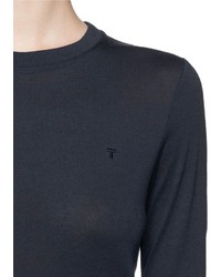 Alexander Wang T By Long Sleeve Superfine Cotton T Shirt