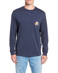 Vineyard Vines Thanksgiving Whale Long Sleeve Pocket T Shirt
