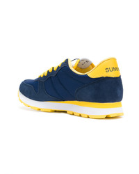Sun 68 Contrast Colour Running Sneakers