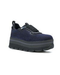 Prada Lurex Flat Form Sneakers