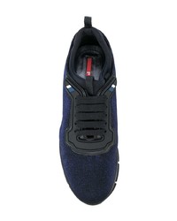 Prada Lurex Flat Form Sneakers