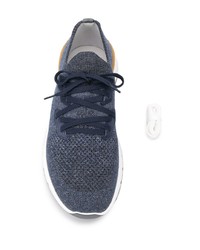 Brunello Cucinelli Mesh Knitted Lace Up Sneakers