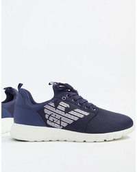 EA7 Simple Racer Cc Logo Trainers In Navy