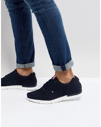 Tommy Hilfiger Tobias Flag Mesh Trainers In Navy