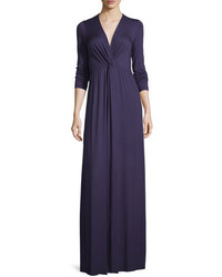 Rachel Pally Rosemarie Twisted Long Sleeve Maxi Dress Nightfall Plus Size
