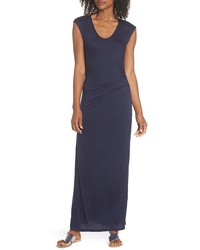 Fraiche by J Ruched Jersey Maxi Dress