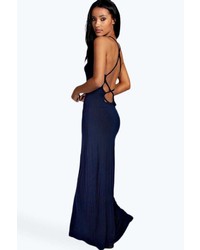 Boohoo Tilly Strappy Back Detail Maxi Dress