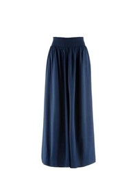 bpc bonprix collection Smocked Waist Maxi Skirt In Navy Size 18