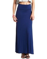 Charlotte Russe High Waisted Double Slit Maxi Skirt
