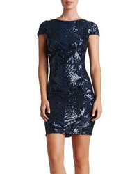 Dress the Population Tabitha Sequin Mesh Minidress