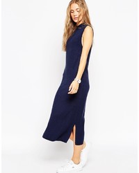 Asos Collection Midi Tank Dress With Funnel Neck In Knit