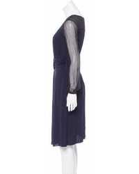 Philosophy di Alberta Ferretti Silk Accented Midi Dress