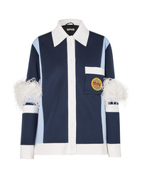 Miu Miu Med Color Block Neoprene Jacket