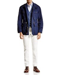 Polo Ralph Lauren Waxed Cotton Combat Jacket 100% Bloomingdales