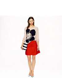 J.Crew Fluted Skirt In Double Crepe
