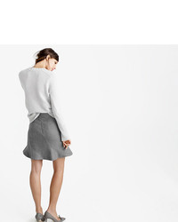 J.Crew Flutter Mini Skirt In Double Serge Wool