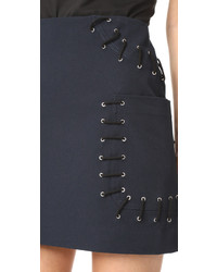 Derek Lam 10 Crosby Miniskirt With Grommet Lacing