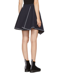 Kenzo Navy Stitched Jersey Miniskirt