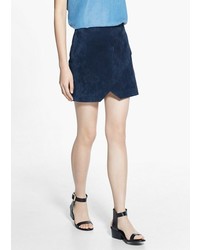 Mango Outlet Suede Wrap Skirt