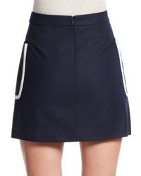 Theory Strailia Wool Mini Skirt