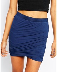 Vila Wrap Front Jersey Skirt