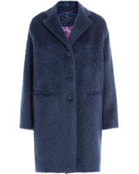 Etro Mohair Wool Blend Coat
