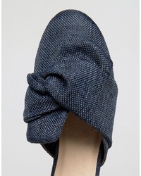 Asos Lucky Bow Detail Ballet Mules