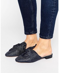 Asos Lucky Bow Detail Ballet Mules