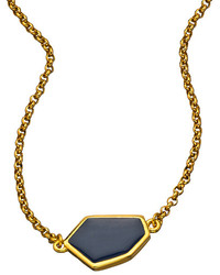 Janna Conner Designs Gold And Navy Aliza Necklace