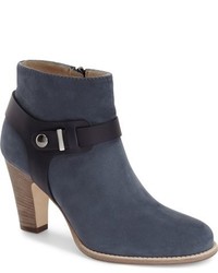 Navy Nubuck Ankle Boots