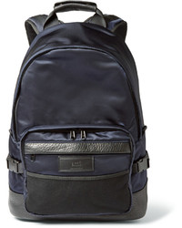 Ami Leather Trimmed Nylon Backpack