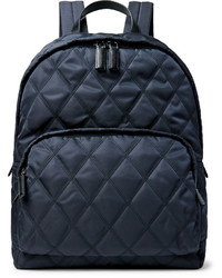 Prada Leather Trimmed Quilted Nylon Backpack