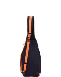 Master-piece Co Navy Game Neon Sling Backpack